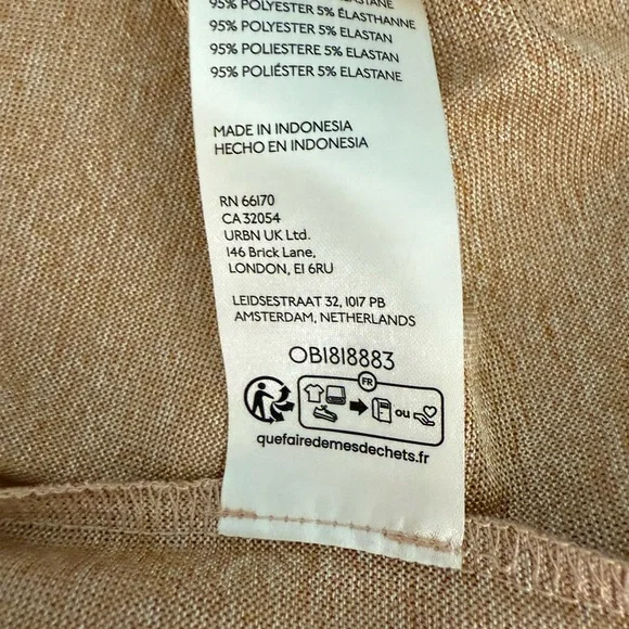 Anthropologie Metallic Gold Short Sleeve Crewneck Top - Picture 8 of 8